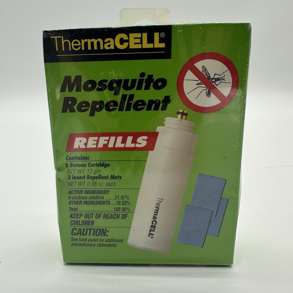 ThermaCell Mosquito Repellent Refills New Unopened Butane & 3‎ Repellent Mats
